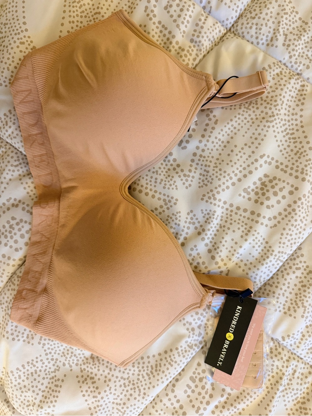 Kindred Bravely Beige Signature Sublime Contour Nursing & Pumping Bra - NWT
